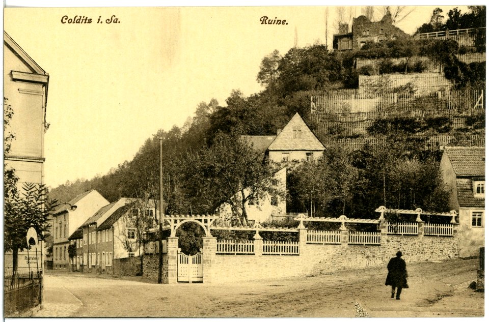 17608-Colditz-1914-Ruine-Brück & Sohn Kunstverlag