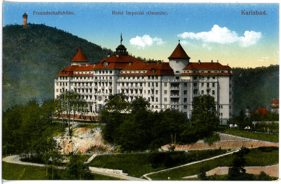 18822-Karlsbad-1915-Freundschaftshöhe, Hotel Imperial-Brück & Sohn Kunstverlag