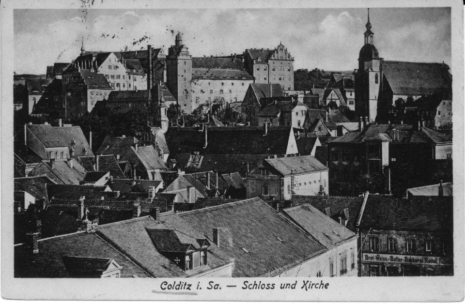 17601-Colditz-1914-Schloß und Kirche-Brück & Sohn Kunstverlag