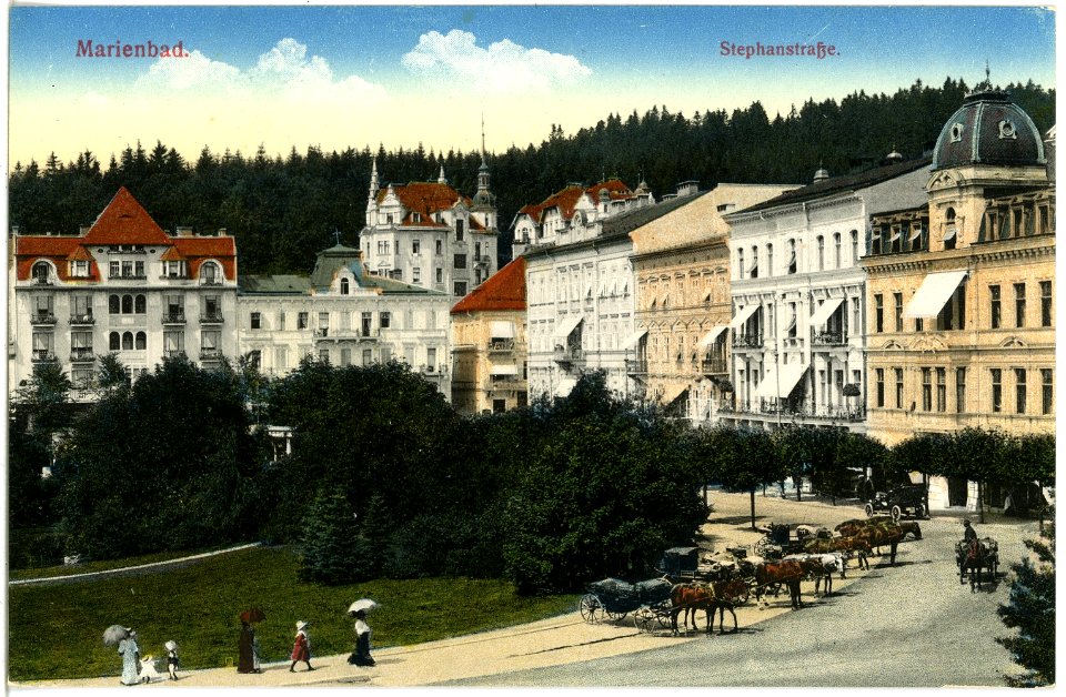 17540-Marienbad-1914-Stephanstraße-Brück & Sohn Kunstverlag