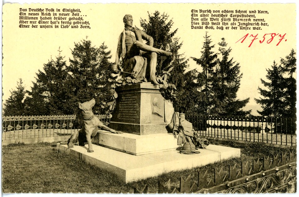 17587-Rudelsburg-1914-Bismarckdenkmal-Brück & Sohn Kunstverlag