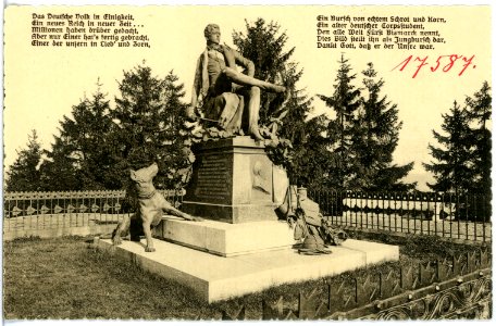 17587-Rudelsburg-1914-Bismarckdenkmal-Brück & Sohn Kunstverlag