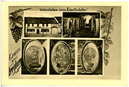 17547-Freyburg-1914-Weinstube zum Künstlerkeller-Brück & Sohn Kunstverlag