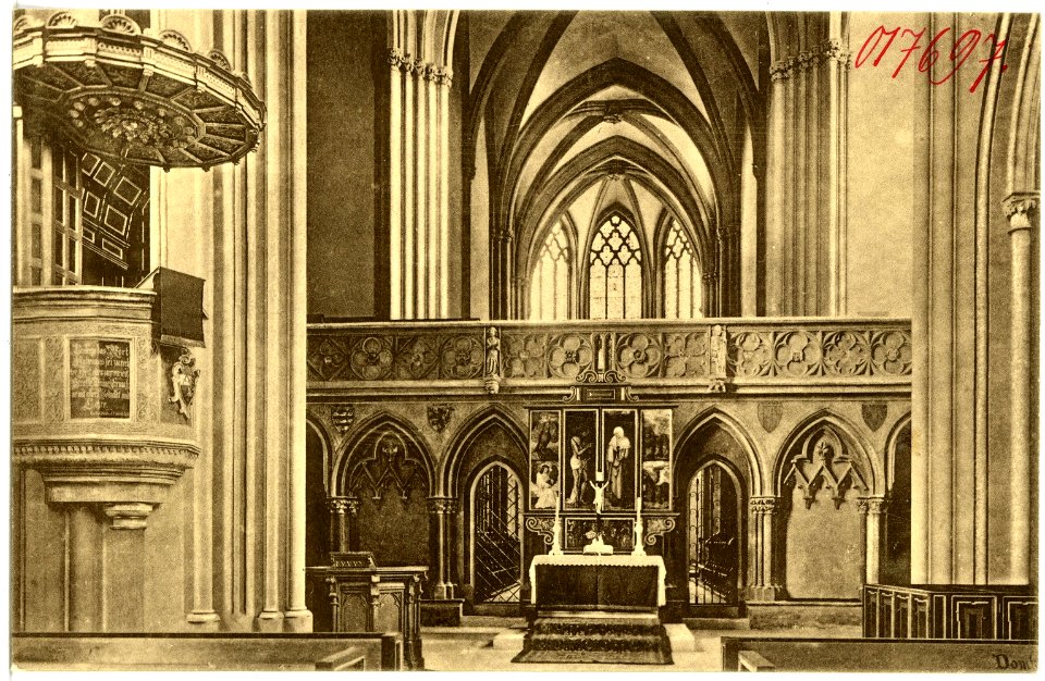 17697-Meißen-1914-Dom - Kreuzaltar-Brück & Sohn Kunstverlag