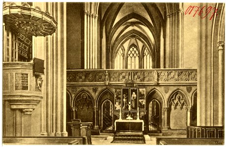 17697-Meißen-1914-Dom - Kreuzaltar-Brück & Sohn Kunstverlag