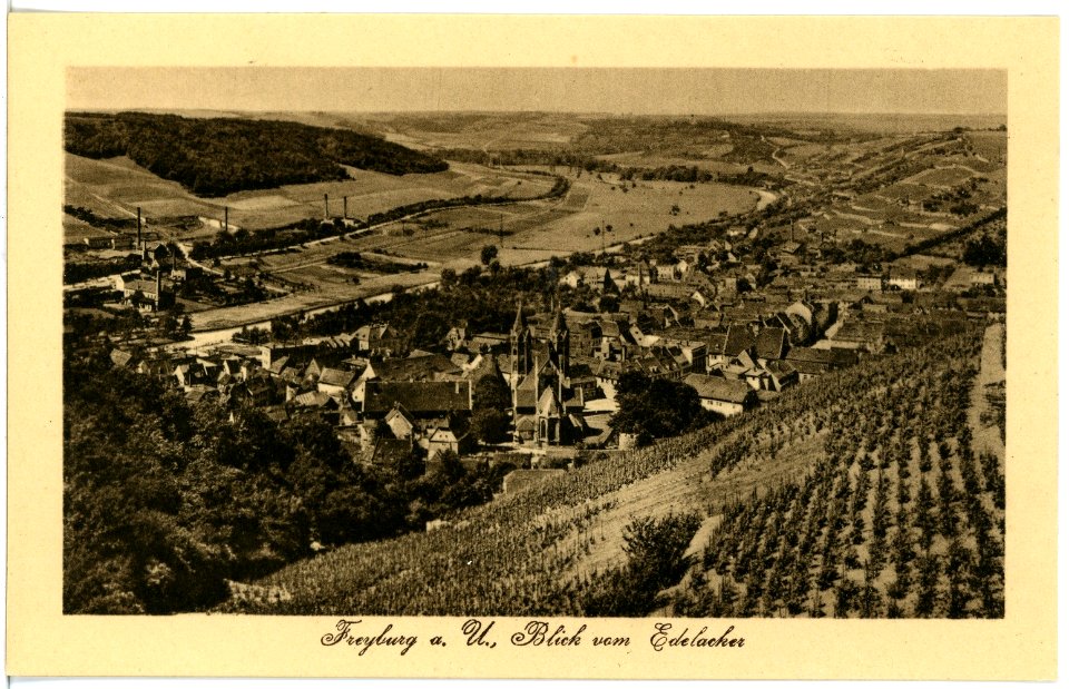 17562-Freyburg-1914-Blick vom Edelacker-Brück & Sohn Kunstverlag