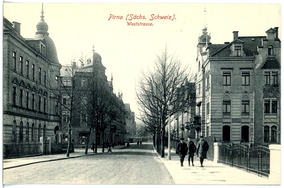 17666-Pirna-1914-Weststraße-Brück & Sohn Kunstverlag