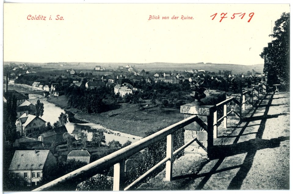 17519-Colditz-1914-Blick auf Colditz von der Ruine-Brück & Sohn Kunstverlag