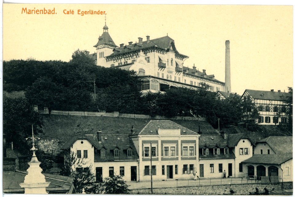 17584-Marienbad-1914-Cafe Egerländer-Brück & Sohn Kunstverlag