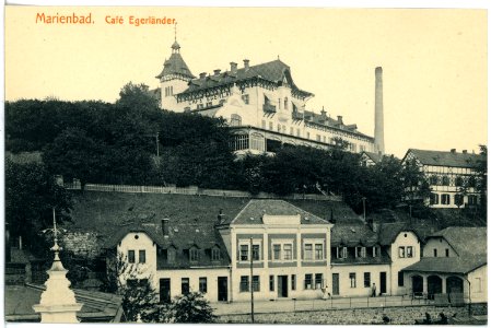 17584-Marienbad-1914-Cafe Egerländer-Brück & Sohn Kunstverlag