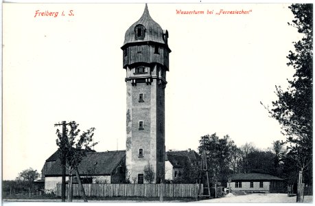 18970-Freiberg-1915-Wasserturm-Brück & Sohn Kunstverlag