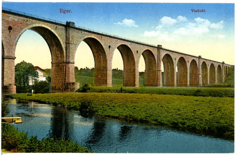 17532-Eger-1914-Viadukt-Brück & Sohn Kunstverlag
