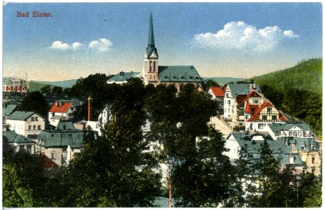 17527-Bad Elster-1914-Blick auf Bad Elster-Brück & Sohn Kunstverlag