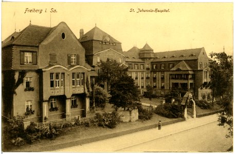 18064-Freiberg-1914-St. Johannis - Hospital-Brück & Sohn Kunstverlag