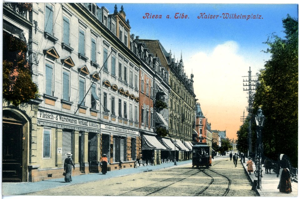 18184-Riesa-1914-Kaiser-Wilhelm-Platz-Brück & Sohn Kunstverlag