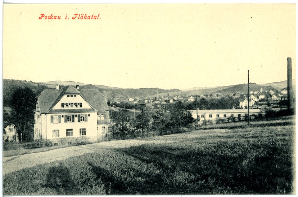 17903-Pockau-1914-Blick auf Pockau-Brück & Sohn Kunstverlag