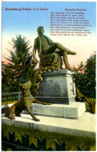 17586-Rudelsburg-1914-Bismarckdenkmal-Brück & Sohn Kunstverlag