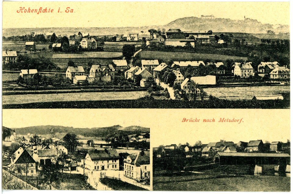 17969-Hohenfichte-1914-Blick auf Hohenfichte-Brück & Sohn Kunstverlag