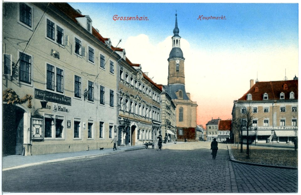 18539-Großenhain-1914-Hauptmarkt-Brück & Sohn Kunstverlag