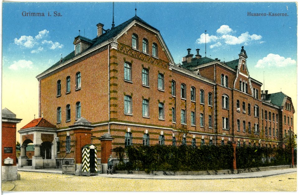 18504-Grimma-1914-Husarenkaserne-Brück & Sohn Kunstverlag