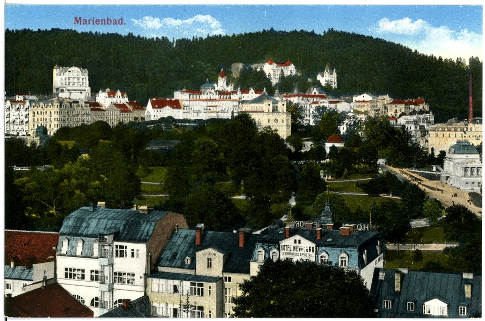 17545-Marienbad-1914-Blick auf Marienbad-Brück & Sohn Kunstverlag