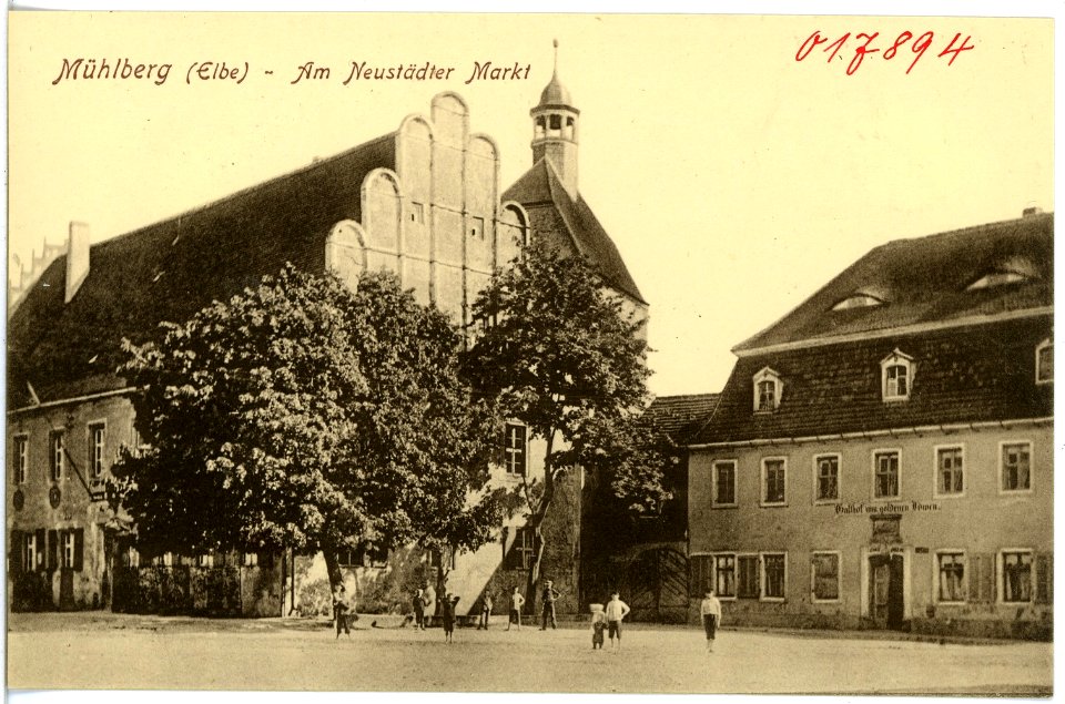 17894-Mühlberg-1914-Neustädter Markt-Brück & Sohn Kunstverlag