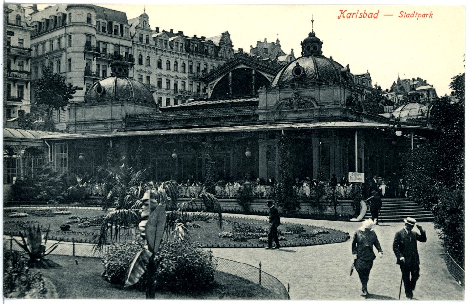 18077-Karlsbad-1914-Stadtpark-Brück & Sohn Kunstverlag