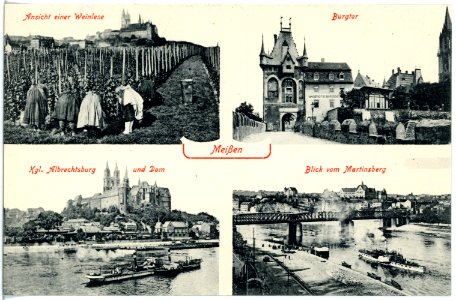 18831-Meißen-1915-verschiedene Stadtansichten-Brück & Sohn Kunstverlag