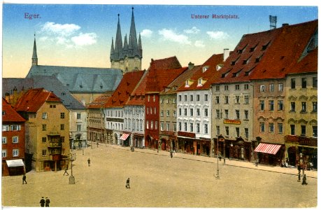 17537-Eger-1914-Unterer Marktplatz-Brück & Sohn Kunstverlag