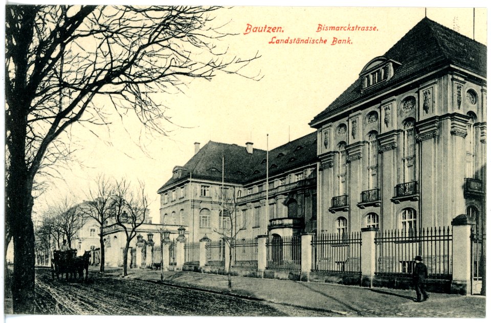 17352-Bautzen-1914-Bismarckstraße - Landständische Bank-Brück & Sohn Kunstverlag