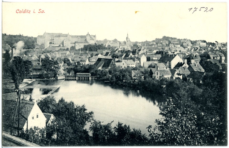 17520-Colditz-1914-Blick auf Colditz-Brück & Sohn Kunstverlag
