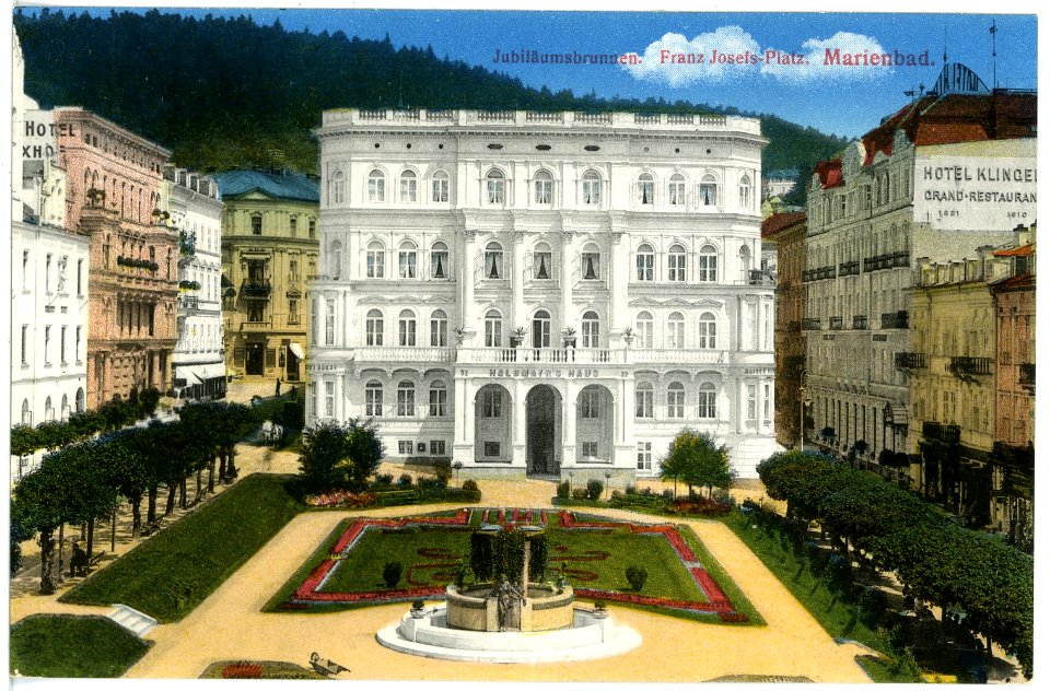 17546-Marienbad-1914-Franz-Josefs-Platz-Brück & Sohn Kunstverlag