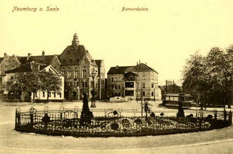 18557-Naumburg-1914-Bismarckplatz-Brück & Sohn Kunstverlag