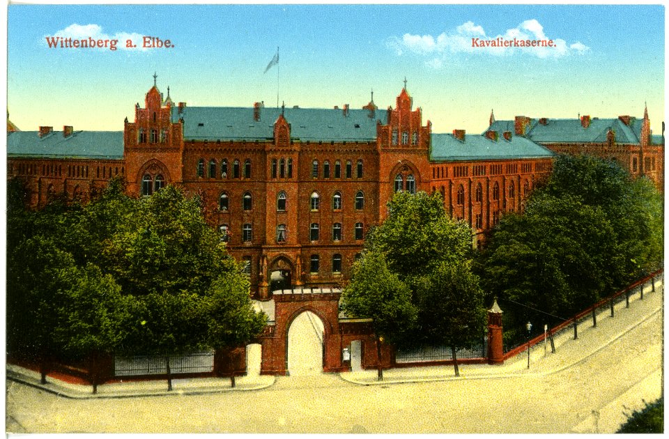 18137-Wittenberg-1914-Kavalier - Kaserne-Brück & Sohn Kunstverlag
