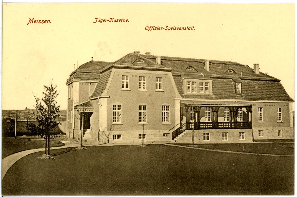 18531-Meißen-1914-Jägerkaserne - Offizier - Speiseanstalt-Brück & Sohn Kunstverlag