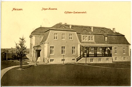 18531-Meißen-1914-Jägerkaserne - Offizier - Speiseanstalt-Brück & Sohn Kunstverlag
