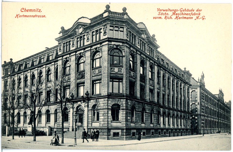 17768-Chemnitz-1914-Hartmannstraße, Sächsische Maschinenfabrik-Brück & Sohn Kunstverlag
