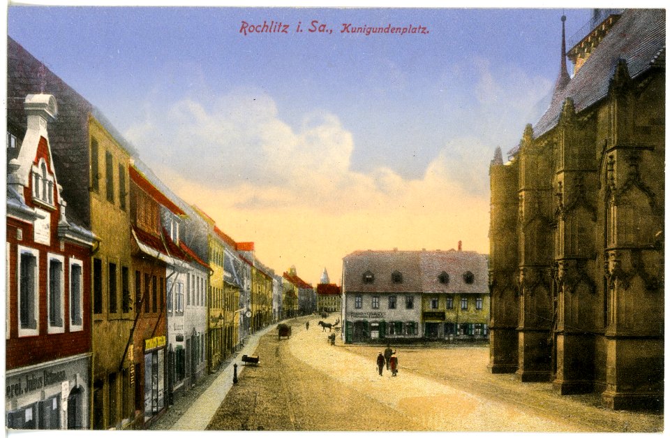 17376-Rochlitz-1914-Kunigundenplatz-Brück & Sohn Kunstverlag