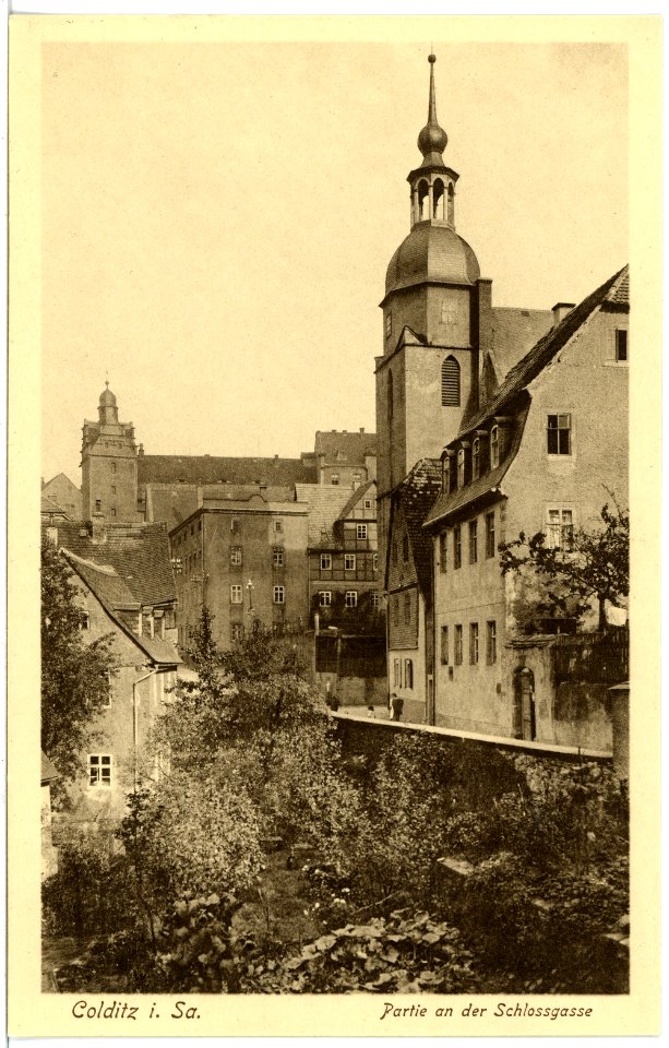 17301-Colditz-1914-Schloßgasse-Brück & Sohn Kunstverlag