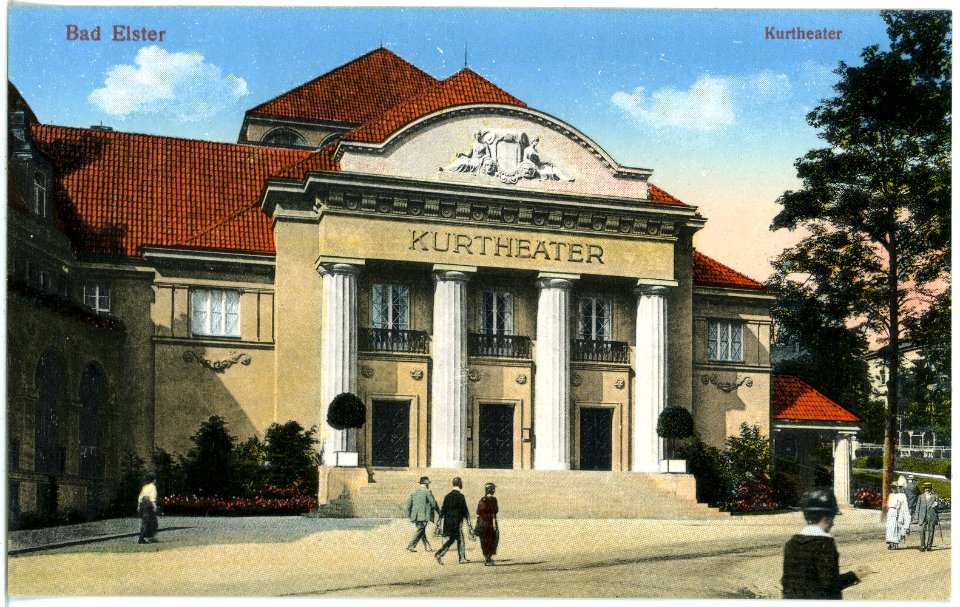 17990-Bad Elster-1914-Kurtheater-Brück & Sohn Kunstverlag