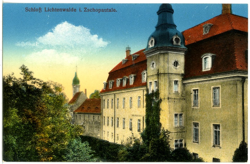 17336-Lichtenwalde-1914-Schloß-Brück & Sohn Kunstverlag