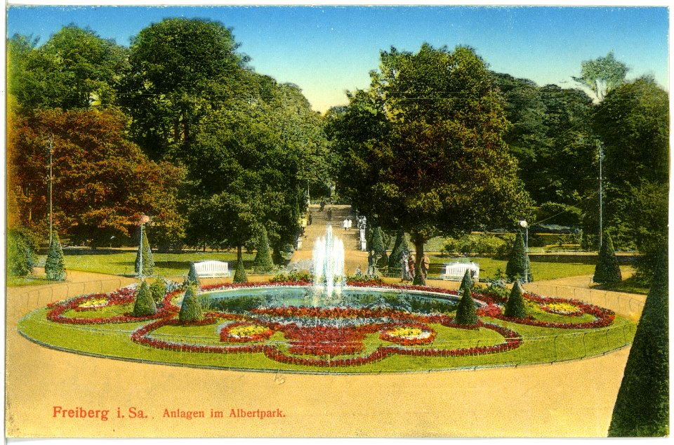 18146-Freiberg-1914-Albertpark-Brück & Sohn Kunstverlag