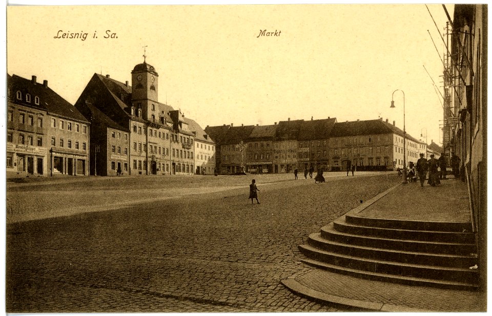 17290-Leisnig-1914-Markt-Brück & Sohn Kunstverlag