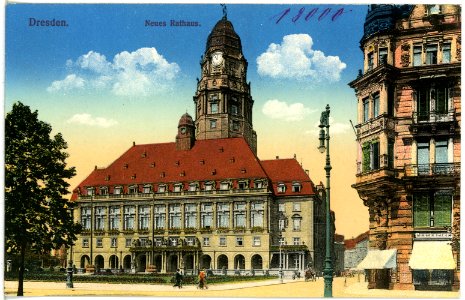 18000-Dresden-1914-Neues Rathaus-Brück & Sohn Kunstverlag