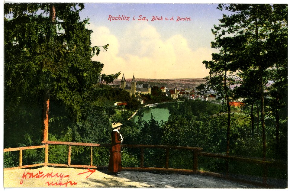 17307-Rochlitz-1914-Blick von der Bastei-Brück & Sohn Kunstverlag