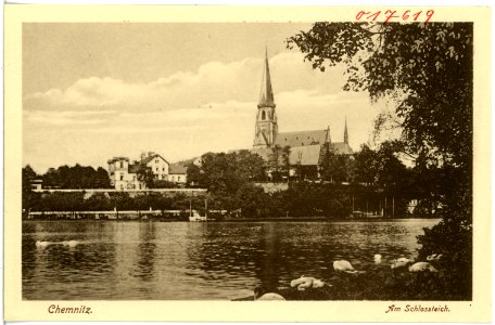 17619-Chemnitz-1914-Am Schloßteich-Brück & Sohn Kunstverlag