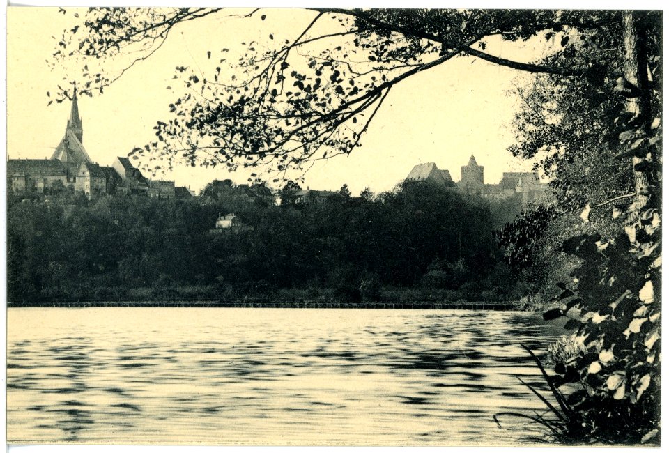 17344-Leisnig-1914-Blick über die Mulde auf Leisnig-Brück & Sohn Kunstverlag