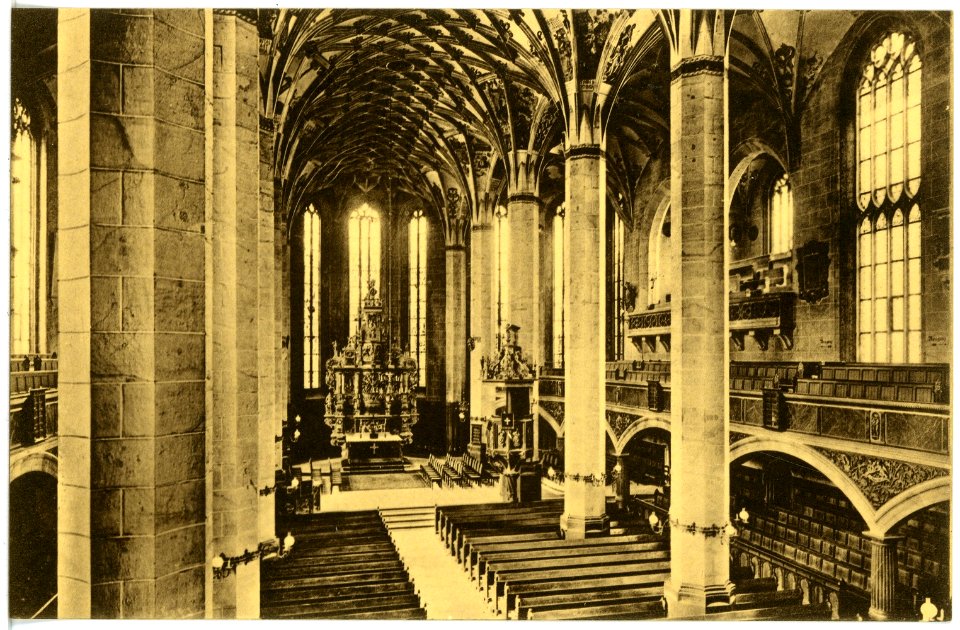 17625-Pirna-1914-Stadtkirche - Inneres-Brück & Sohn Kunstverlag