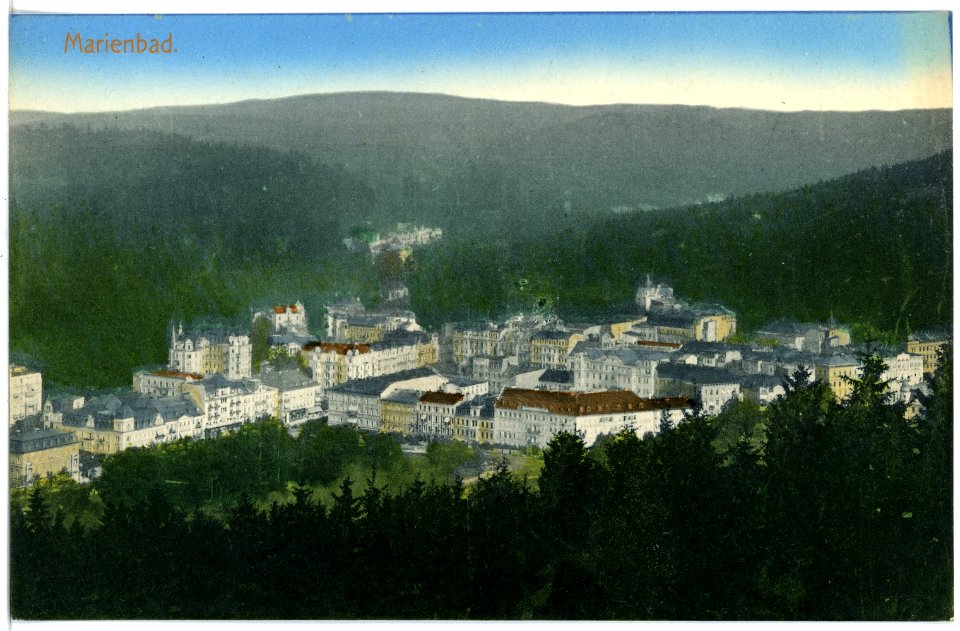 17581-Marienbad-1914-Blick auf Marienbad-Brück & Sohn Kunstverlag