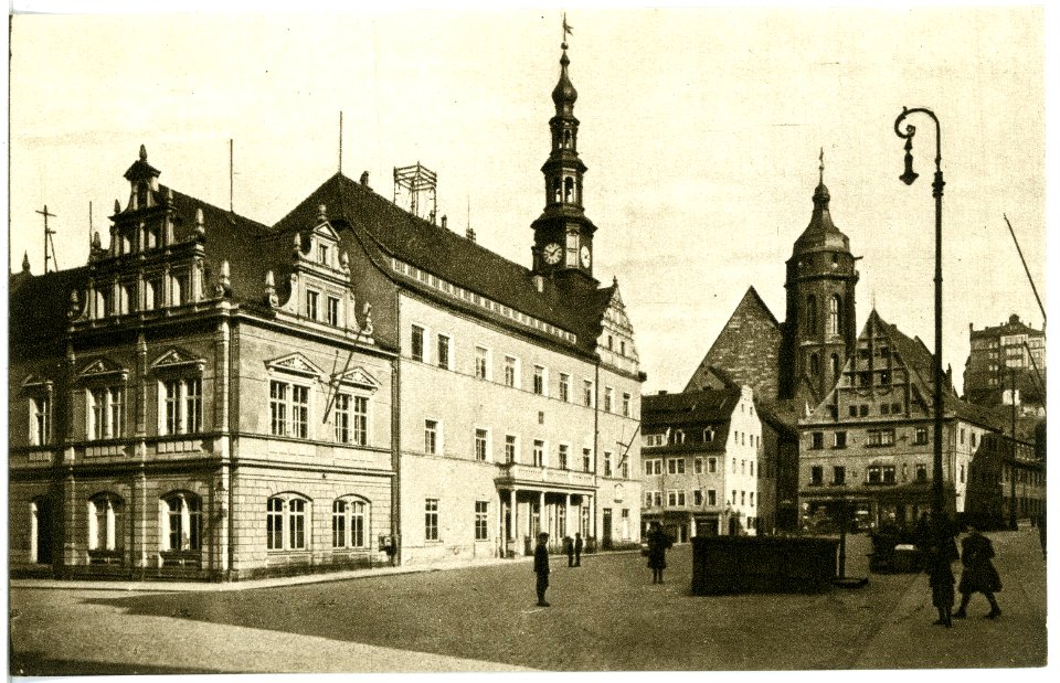 17688-Pirna-1914-Rathaus und Stadtkirche-Brück & Sohn Kunstverlag